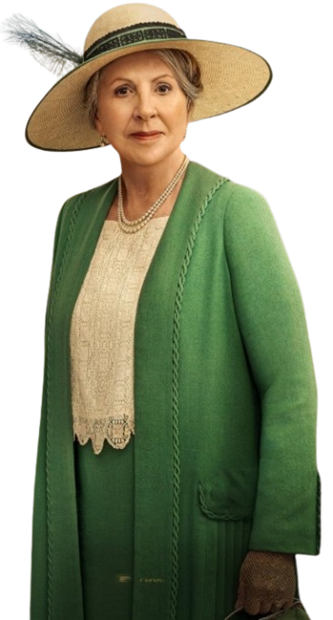 Downton Abbey Penelope Wilton Green Coat - Image 3